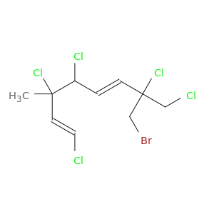 (1E,5E)-7-(bromomethyl)-1,3,4,7,8-pentachloro-3-methyl-octa-1,5-diene