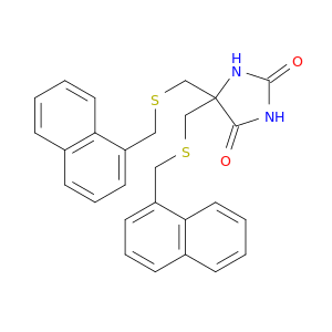 2,4-Imidazolidinedione,5,5-bis[[(1-naphthalenylmethyl)thio]methyl]-