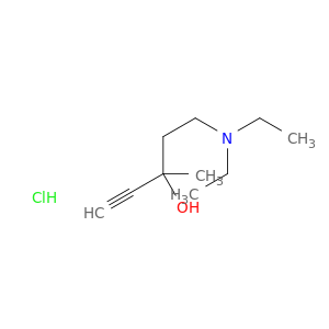 1-Pentyn-3-ol,5-(diethylamino)-3-methyl-, hydrochloride (1:1)