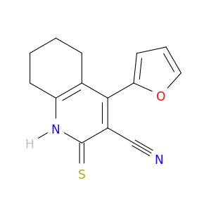 3-Quinolinecarbonitrile, 4-(2-furanyl)-1,2,5,6,7,8-hexahydro-2-thioxo-