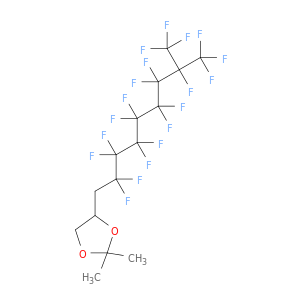 4-[2,2,3,3,4,4,5,6,6,6,7,8,9,9,9,9-十六氟氟-8-(三氟甲基)壬基]-2,2-二甲基-1,3-二氧戊烷