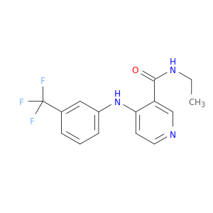 3-Pyridinecarboxamide, N-ethyl-4-[[3-(trifluoromethyl)phenyl]amino]-