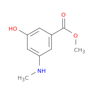 Benzoic acid, 3-hydroxy-5-(methylamino)-, methyl ester