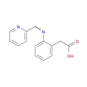 Benzeneacetic acid, 2-[(2-pyridinylmethylene)amino]-