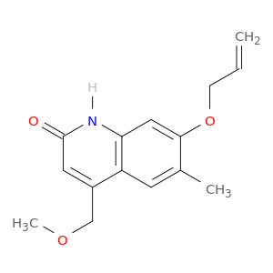 2(1H)-Quinolinone, 4-(methoxymethyl)-6-methyl-7-(2-propenyloxy)-