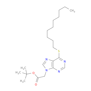 9H-Purine-9-acetic acid, 6-(decylthio)-, 1,1-dimethylethyl ester