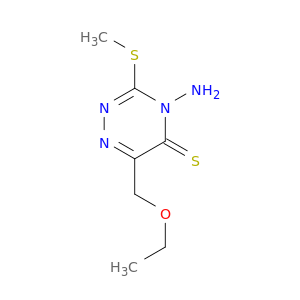 1,2,4-Triazine-5(4H)-thione, 4-amino-6-(ethoxymethyl)-3-(methylthio)-