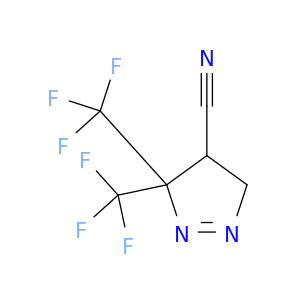 3H-Pyrazole-4-carbonitrile, 4,5-dihydro-3,3-bis(trifluoromethyl)-