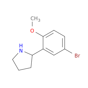 2-(5-溴-2-甲氧基苯基)吡咯烷