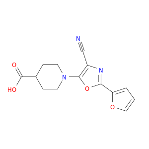 1-[4-Cyano-2-(furan-2-yl)-1,3-oxazol-5-yl]piperidine-4-carboxylic Acid