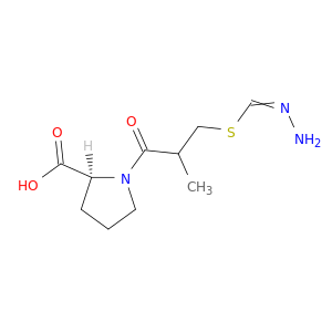 L-Proline, 1-[3-[(aminoiminomethyl)thio]-2-methyl-1-oxopropyl]-, (S)-