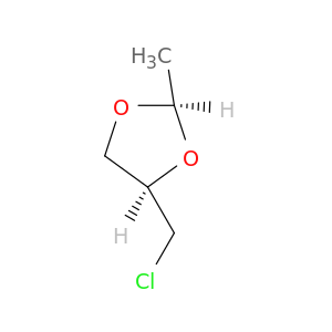 1,3-Dioxolane, 4-(chloromethyl)-2-methyl-, cis-