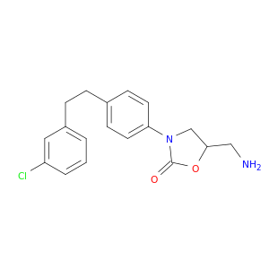 5-(AMINOMETHYL)-3-[4-[2-(3-CHLOROPHENYL)ETHYL]PHENYL]OXAZOLIDIN-2-ONE