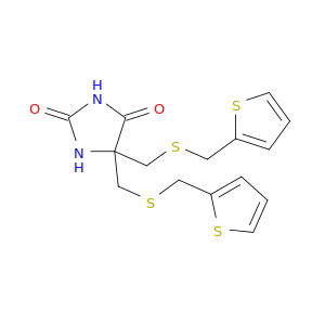 2,4-Imidazolidinedione,5,5-bis[[(2-thienylmethyl)thio]methyl]-