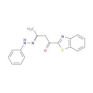 1,3-Butanedione,1-(2-benzothiazolyl)-, 3-(2-phenylhydrazone)
