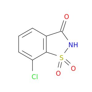 1,2-苯并异噻唑-3(2H)-酮,7-氯-1,1-二氧化氧化物