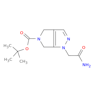 tert-Butyl 1-(2-amino-2-oxoethyl)-4,6-dihydropyrrolo[3,4-c]pyrazole-5(1H)-carboxylate