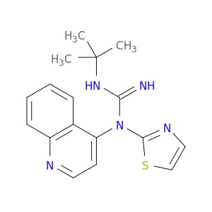 N-(1,1-DIMETHYLETHYL)-N'-4-QUINOLINYL-N'-THIAZOL-2-YLGUANIDINE