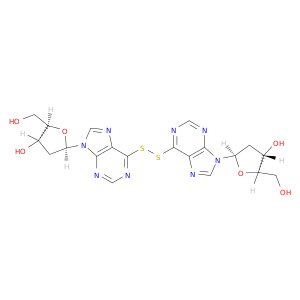 5-[6-[9-[4-hydroxy-5-(hydroxymethyl)tetrahydrofuran-2-yl]purin-6-yl]disulfanylpurin-9-yl]-2-(hydroxymethyl)tetrahydrofuran-3-ol