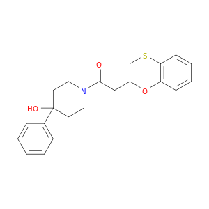 4-Piperidinol, 1-[(2,3-dihydro-1,4-benzoxathiin-2-yl)acetyl]-4-phenyl-