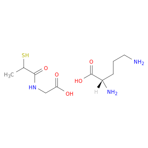 L-Ornithine, compd. with N-(2-mercapto-1-oxopropyl)glycine (1:1)