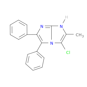 1H-Imidazo[1,2-a]imidazole, 3-chloro-2-methyl-5,6-diphenyl-