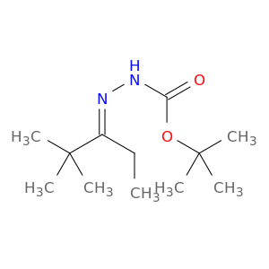 Hydrazinecarboxylic acid, (1-ethyl-2,2-dimethylpropylidene)-,1,1-dimethylethyl ester