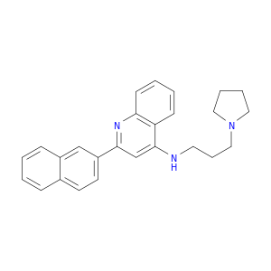 4-Quinolinamine, 2-(2-naphthalenyl)-N-[3-(1-pyrrolidinyl)propyl]-