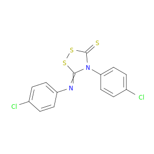 1,2,4-Dithiazolidine-3-thione,4-(4-chlorophenyl)-5-[(4-chlorophenyl)imino]-