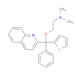 Ethanamine,N,N-dimethyl-2-(phenyl-2-quinolinyl-2-thienylmethoxy)-, hydrochloride (1:1)