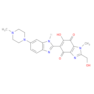 [2,5'-Bi-1H-benzimidazole]-4',7'-dione,6'-hydroxy-2'-(hydroxymethyl)-1'-methyl-6-(4-methyl-1-piperazinyl)-