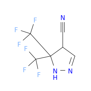 1H-Pyrazole-4-carbonitrile, 4,5-dihydro-5,5-bis(trifluoromethyl)-