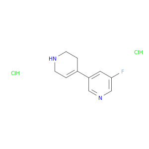 3-fluoro-5-(1,2,3,6-tetrahydropyridin-4-yl)pyridine dihydrochloride