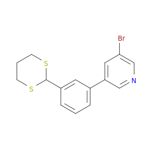 Pyridine,3-bromo-5-[3-(1,3-dithian-2-yl)phenyl]-