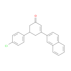 2-Cyclohexen-1-one, 5-(4-chlorophenyl)-3-(2-naphthalenyl)-
