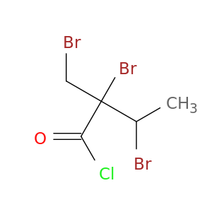 Butanoyl chloride, 2,3-dibromo-2-(bromomethyl)-