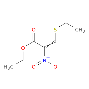 2-Propenoic acid, 3-(ethylthio)-2-nitro-, ethyl ester