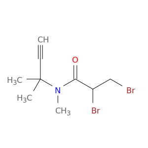 Propanamide, 2,3-dibromo-N-(1,1-dimethyl-2-propynyl)-N-methyl-
