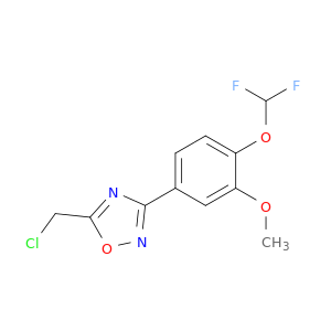 5-(Chloromethyl)-3-[4-(difluoromethoxy)-3-methoxyphenyl]-1,2,4-oxadiazole