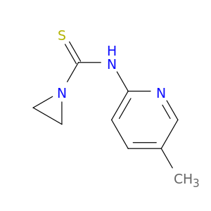 1-Aziridinecarbothioamide, N-(5-methyl-2-pyridinyl)-