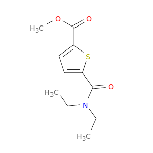 2-Thiophenecarboxylic acid, 5-[(diethylamino)carbonyl]-, methyl ester