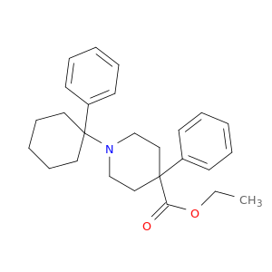 4-Piperidinecarboxylicacid, 4-phenyl-1-(1-phenylcyclohexyl)-, ethyl ester