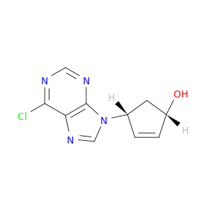 2-Cyclopenten-1-ol, 4-(6-chloro-9H-purin-9-yl)-, (1S,4R)-