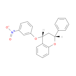 2H-1-Benzopyran, 3,4-dihydro-4-(3-nitrophenoxy)-2-phenyl-, cis-