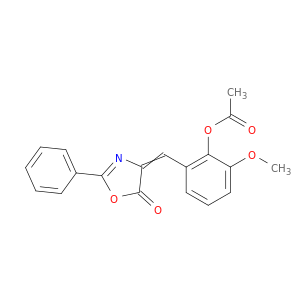 2-methoxy-6-[(5-oxo-2-phenyl-1,3-oxazol-4(5h)-ylidene)methyl]phenyl acetate