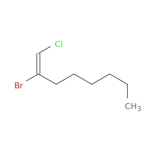 1-Octene, 2-bromo-1-chloro-, (E)-