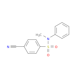 Benzenesulfonamide, 4-cyano-N-methyl-N-phenyl-