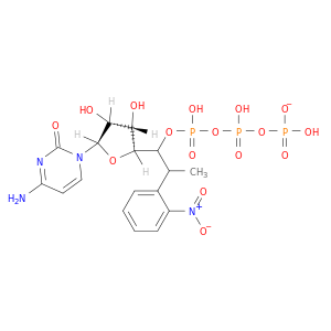 Cytidine5'-(tetrahydrogen triphosphate), P''-[1-(2-nitrophenyl)ethyl] ester (9CI)