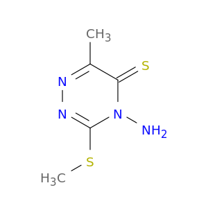 1,2,4-Triazine-5(4H)-thione, 4-amino-6-methyl-3-(methylthio)-