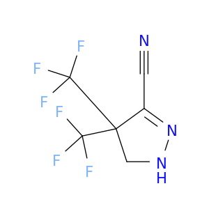 1H-Pyrazole-3-carbonitrile, 4,5-dihydro-4,4-bis(trifluoromethyl)-